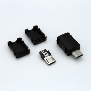 Male Micro USB-B Connector 5-Pin Output and 5-Pin Input
