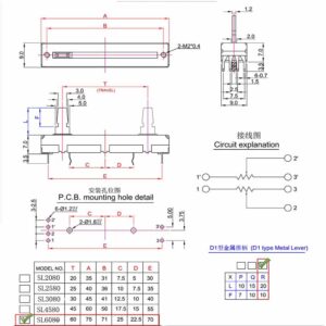 6080GH-B10K-20D MECHANICAL DATA